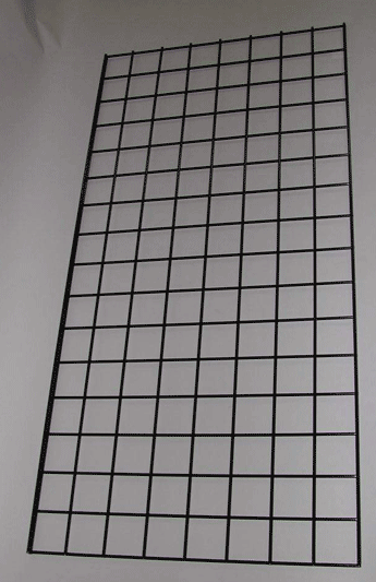 2' x 4' grid panel 3" on center - 3 per box - Black