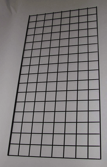2' x 6' grid panel 3" on center - 3 per box - Black