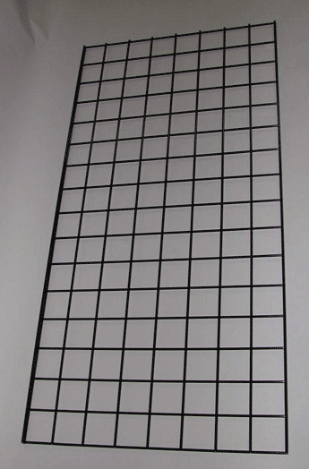 2' x 8' grid panel 3" on center - 3 per box - Black
