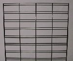 2' x 4' slatgrid panel  - 3 per box - Black