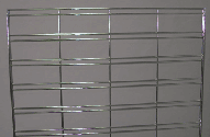 2' x 4' slatgrid panel  - 3 per box - Chrome