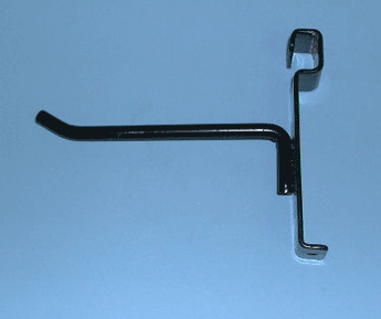 4" hook with 30 degree tip for grid - 100 per box - Black