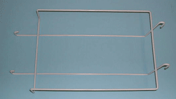cap display wire holds 9 caps for grid - 25 per box - White