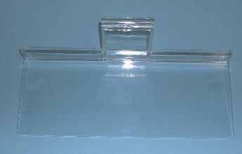 4" x 10" shoe shelf injection molded for grid - 100 per box - Clear