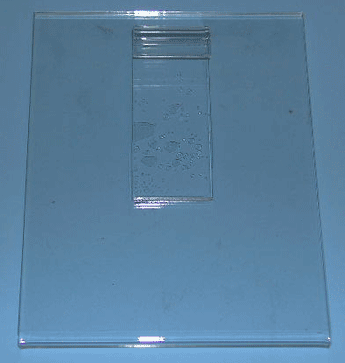 11"h x 8-1/2"w plexi cardholder for grid vertical - 24 per box - Clear