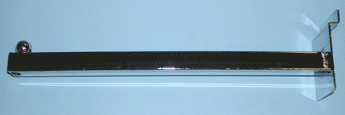 12" faceout square tube for slatwall - 25 per box - Chrome