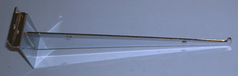 10" shelf bracket with lip for slatwall - 25 per box - Chrome
