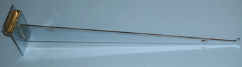 14" shelf bracket with lip for slatwall - 25 per box - Chrome