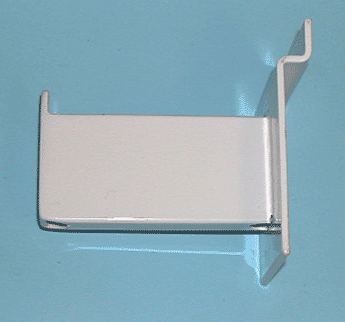 3" faceout rectangular tube for slatwall - 25 per box - White