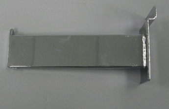 6" faceout rectangular tube for slatwall - 25 per box - Chrome