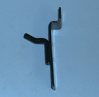 1" hook with 30 degree tip for slatwall - 100 per box