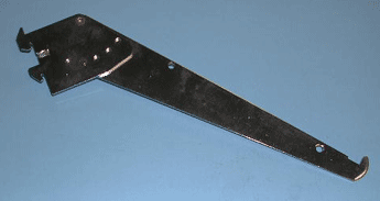 10" 5 position adj shelf bracket friction fit for universal slot 1/2" x 1" on center - 25 per box - Chrome