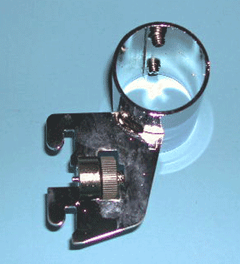 rearmount bracket for universal slot 1/2" x 1" on center holds 1" round tube - 50 per box - Chrome