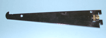 6" shelf bracket friction fit for universal slot 1/2" x 1" on center - 25 per box - Chrome