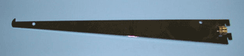 12" shelf bracket friction fit for universal slot 1/2" x 1" on center - 25 per box - Chrome