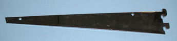 12" shelf bracket for 1/2" on 1" center standard .125" thick - 25 per box - Chrome