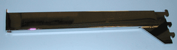 14" faceout rectangular tube fits standard 1/2" on 1" center .125" thick - 25 per box - Chrome
