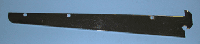 12" shelf bracket for standard 1" slot 2" on center - 25 per box - Chrome