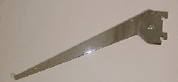 14" adjustable shelf bracket for standard 1" slot 2" on center - 25 per box - Chrome