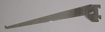 16" adjustable shelf bracket for standard 1" slot 2" on center - 25 per box - Chrome