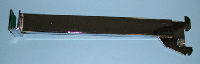 14" bracket for standard 1" slot 2" on center holds rectangular tube - 25 per box - Chrome
