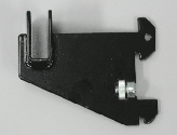 3" bracket for standard 1" slot 2" on center  holds rectangular tube - 25 per box - Black