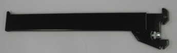 12" faceout rectangular tubing for standard 1" slot 2" on center - 25 per box - Black