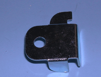 shelf rest left snap in for heavy duty - 500 per box - Chrome