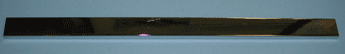 2' rectangular tubing 1/2" x 1-1/2"  - 10 per box - Chrome