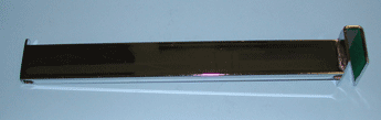 12" rectangular tube faceout for rectangular horizontal - 25 per box - Chrome