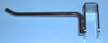 4" hook for rectangular tubing with  30 degree tip - 100 per box - Chrome