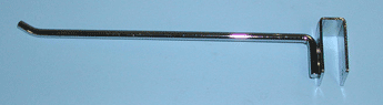 6" hook for rectangular tubing with  30 degree tip - 100 per box - Chrome