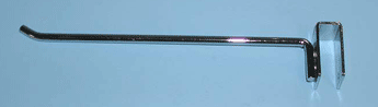 10" hook for rectangular tubing with  30 degree tip - 100 per box - Chrome