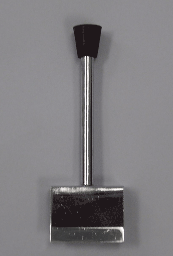 spring clamp for rectangular tube with stem and rubber tip 4"h  1 set = 4 pcs - 1 per box - Chrome