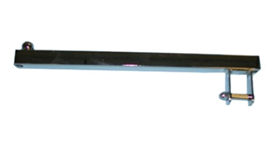 12" faceout square tube for 1" square tube horizontal - 25 per box - Chrome