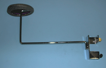 millinery (hat) display for 1" square tube vertical twist on includes foam pad - 50 per box - Chrome