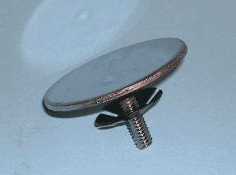 end cap for 1" diameter round tube - 100 per box - Chrome