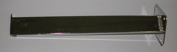 12" faceout rectangular tubing for wallmount - 25 per box - Chrome