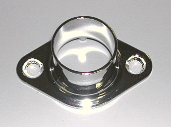 flange closed for round tube wallmount - 100 per box - Chrome