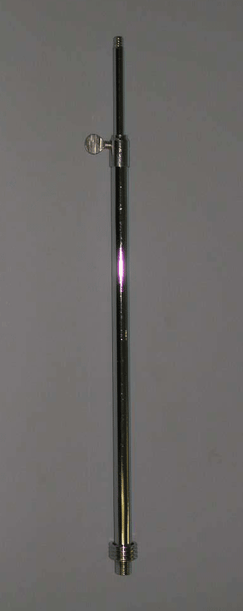 adjustable upright 18" to 36" fits  5/8" threaded base - 36 per box - Chrome