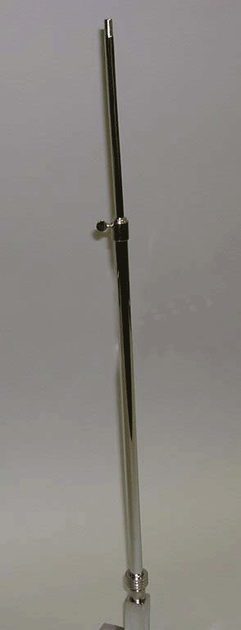 adjustable upright 24" to 48" fits  5/8" threaded base - 24 per box - Chrome