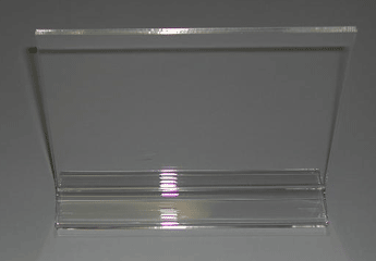 7"h x 11"w cardholder plexi top load horizontal - 24 per box - Clear