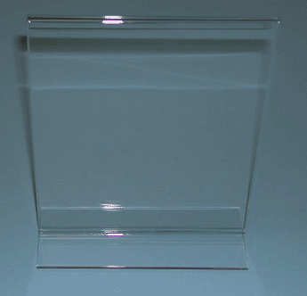 11"h x 8-1/2"w cardholder plexi bottom load vertical - 24 per box - Clear