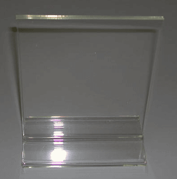7"h x 5-1/2"w cardholder plexi top load vertical - 48 per box - Clear