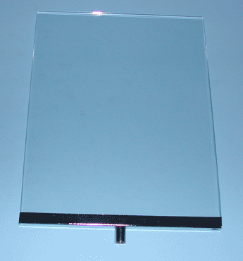 11"h x 8-1/2"w cardholder plexi fits  3/8" threaded stem vertical - 24 per box - Clear