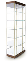 Stretched Hexagonal Glass Cabinet