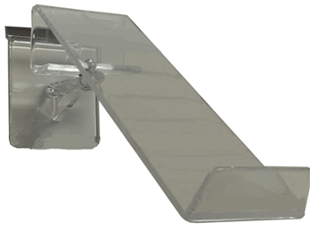 Swivel Shoe Display With Toe Rest For Slatwall Clear ( 50 per box )