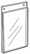 Vertical Wallmount Sign Holder, available in 6 sizes
