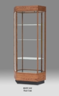 Wide Wooden Hexagon Display Case