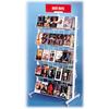 White 10 Shelf Display with Casters - 1 per box